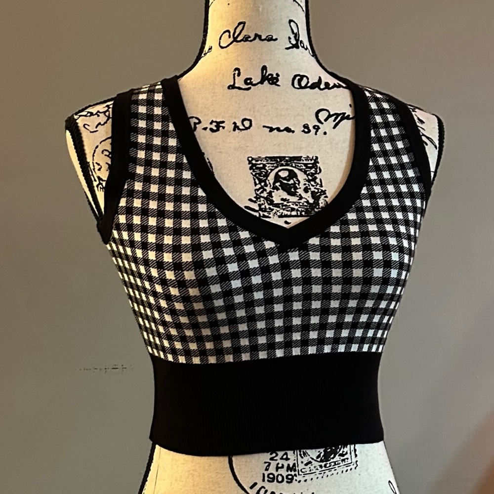 Max Mara Studio Veleno V-Neck Cropped Sweater Vest